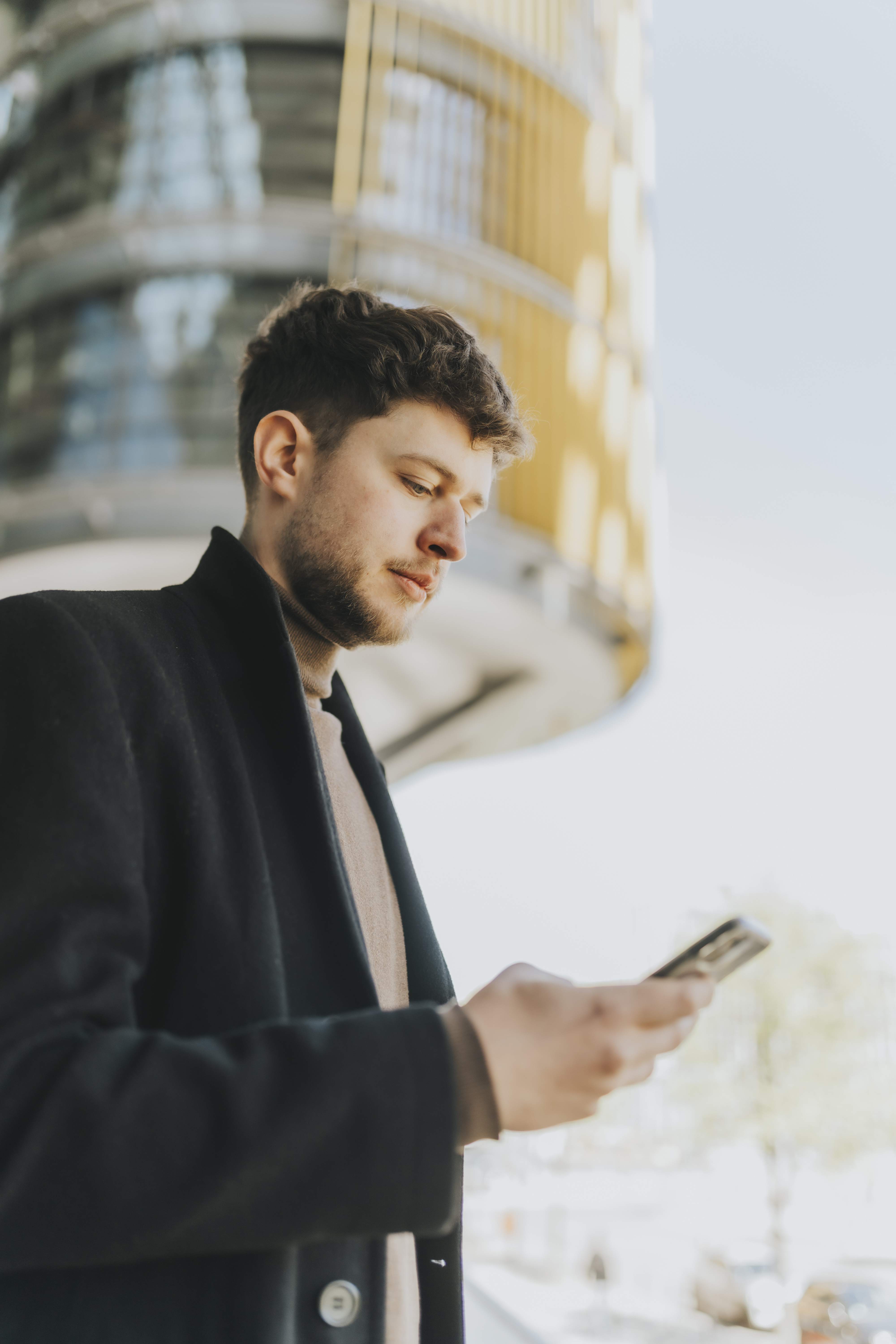Image of a person using a smartphone